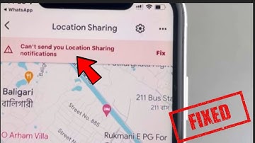 Can’t send you location sharing notifications: Fix