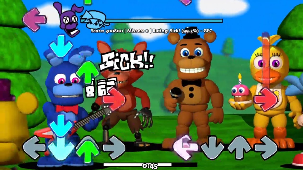 FNF World: A FNaF World FNF Mod! [Friday Night Funkin'] [Mods]