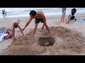 vlog ☀️ 🌊 Столовая в Пересыпь / пляж Голубицкая / зачем нам яма?