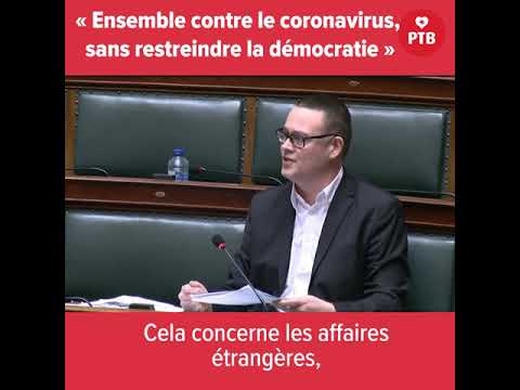 Pouvoirs spéciaux: luttons ensemble contre le coronavirus, sans restreindre la démocratie Pouvoirs spéciaux: luttons ensemble contre le coronavirus, sans restreindre la démocratie