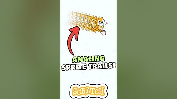 Amazing SPRITE TRAILS in Scratch 😍😍 | Mouse trails!     #scratch #scratchprogramming #shorts