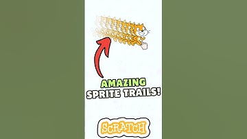 Amazing SPRITE TRAILS in Scratch 😍😍 | Mouse trails!     #scratch #scratchprogramming #shorts