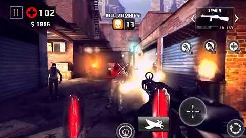Dead trigger 2 spagin & fn2000 assault gameplay level 57 iOS on hard TDU 55+