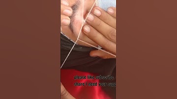 How to  do eyebrow threading || perfect eyebrow threading at home simple easy tutorial ||