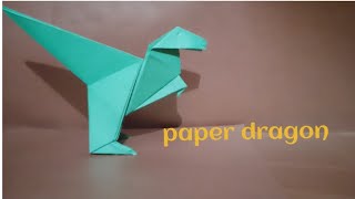 How to make Paper Dragon| Paper Dianasor ||easy Paper crafts