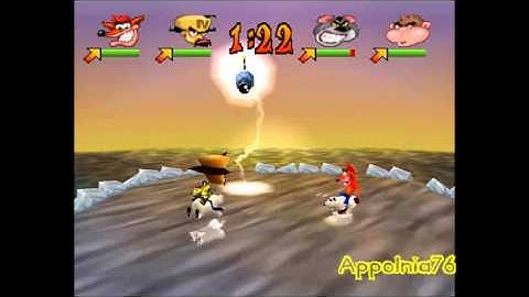 Crash Bash Walkthrough Part 6 [Polar Panic Crystal]