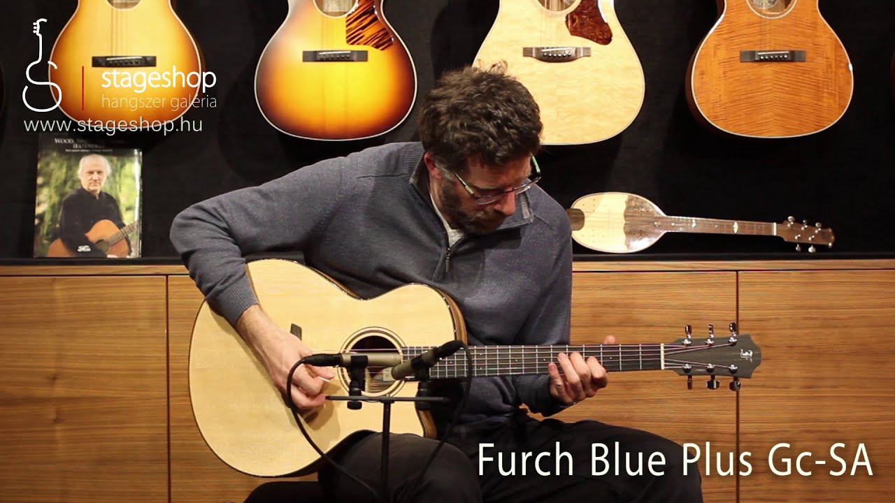 Furch Blue Plus Gc SA Zebrawood acoustic guitar demo in Stageshop
