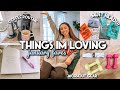 THINGS IM LOVING VLOG | BOOKS, COFFEE ROUTINE, FITNESS GEAR, SKINCARE, & MORE