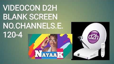Videocon D2H Black screen no video
