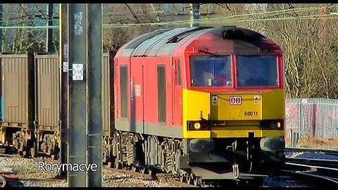 (HD) DB Schenker Class 60, 60011, passes Preston on the 6G42 11/03/13