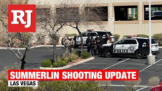 Las Vegas police provide an update on a shooting inside a Summerlin law office