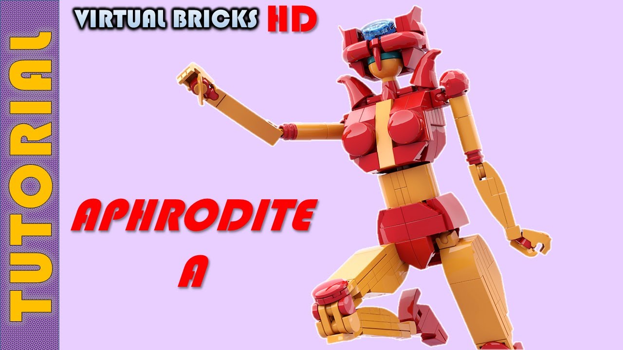 Tutorial lego aphrodite A mazinger Z, lego mazinger afrodita A, lego mech robot instructions