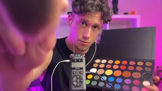 Boyfriend does your MAKE-UP again ASMR (male whispers)