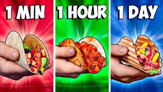 1 Minute vs 1 Hour vs 1 Day Tacos