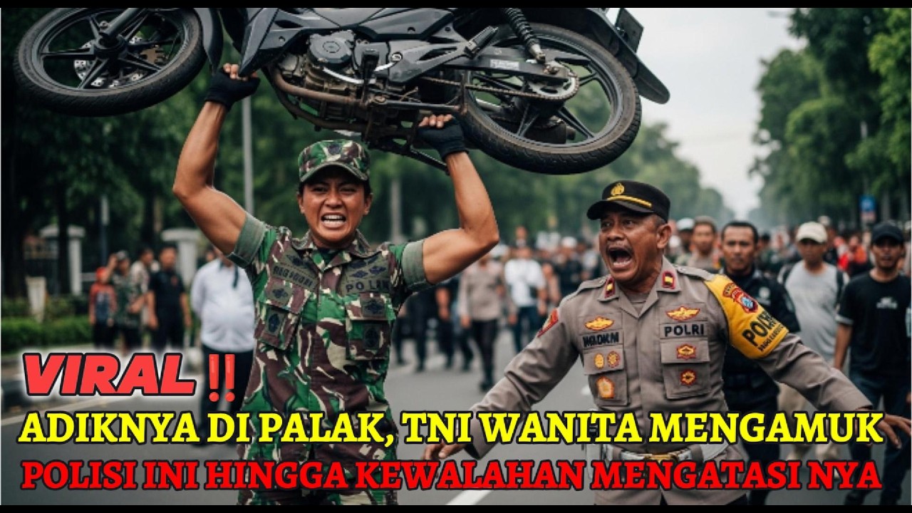 VIRALL ‼️ ADIK NYA KENA PALAK SAAT MENGAMBIL MOTOR, TNI WANITA INI TAK BISA MEMENDUNG KEMARAHANNYA