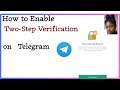 How to Enable Two-Step Verification for Telegram||ባለ ሁለት ደረጃ ማረጋገጫ code on telegram || skillup
