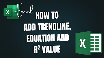 How to Add Trendline, Equation, and R² Value in Excel Graph