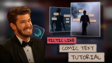 Comic Text Like @fictic_editz in Alight Motion | Full Tutorial