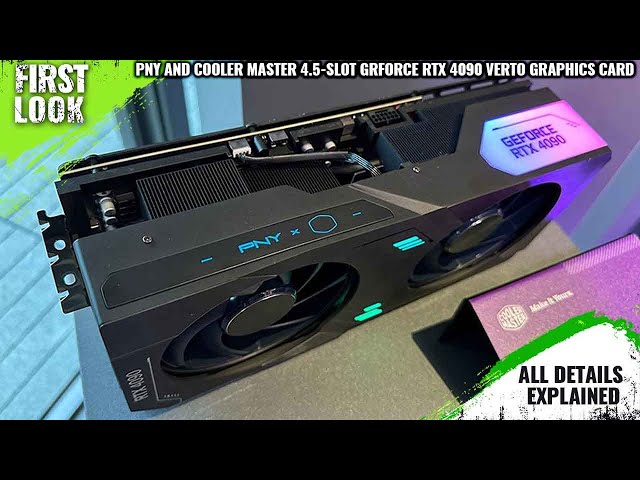 PNY Flaunts 4.5-Slot RTX 4090, RTX 4070 Blower GPUs