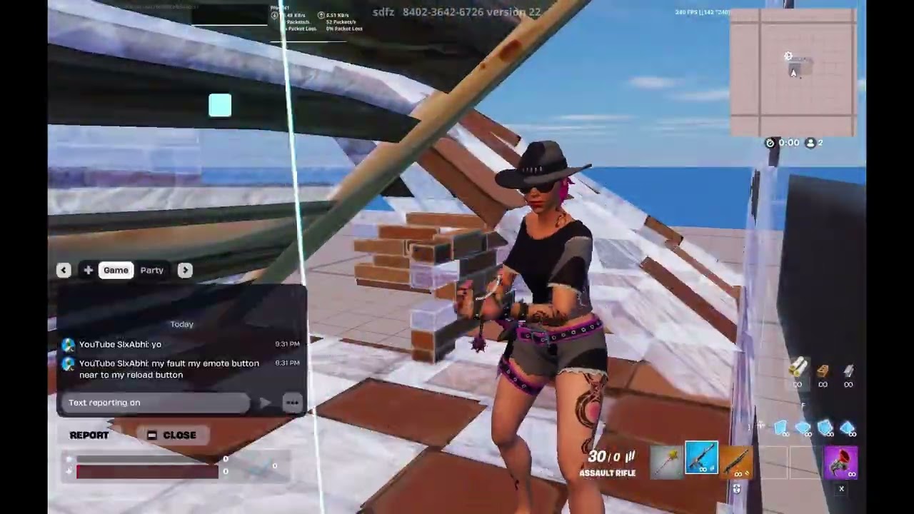 1v1ing a kid that thinks he good on Fortnite