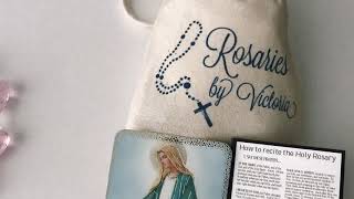 Pink Heart Single Decade Rosary, Rosary, Holy Rosary, Rosary, Handmade Rosaries, Catholic Gifts