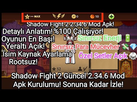 Shadow Fight 2 Güncel 2.34.6 Mod Apk Kurulumu! %100 Çalışıyor!