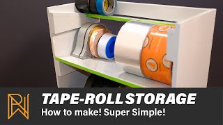 Super Simple Tape-Roll Storage Shelves
