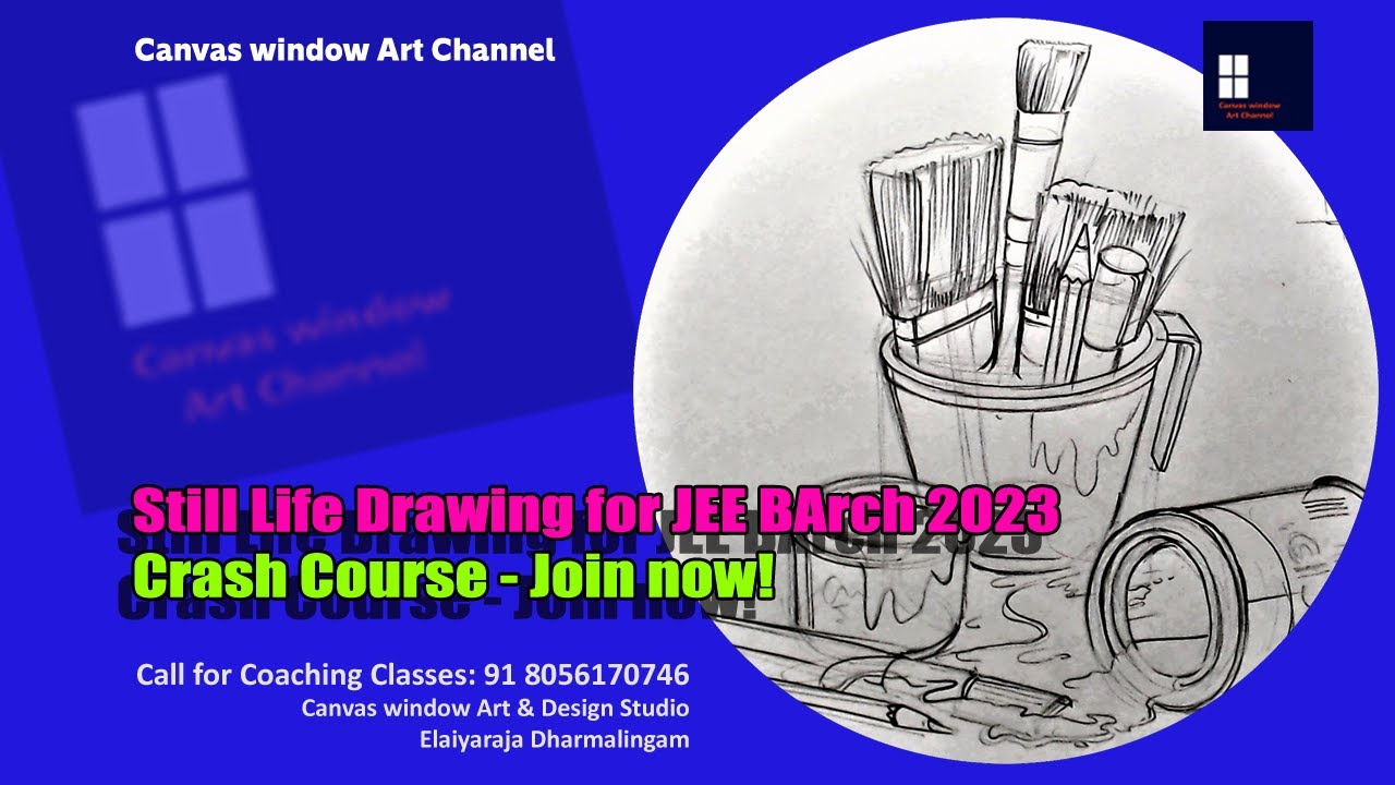How to Draw a Symmetrical Composition | Still Life Drawing for JEE BArch 2023