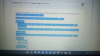 water requirement codechef || beginner codechef questions||