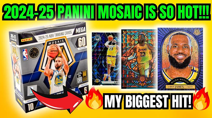 BANGER ALERT!!! *CASE HIT* PANINI MOSAIC IS ON FIRE! *INSANE* 2024-25 PANINI MOSAIC MEGA BOX REVIEW