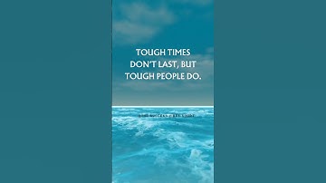 Thumbnail of Tough Times Don't Last, But Tough People Do! 💪 | #StayStrong #SuccessMindset