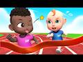 Who Is Faster? 🚗💨 | Kids Racing Song | Fun Competition | Rosoo Nursery Rhymes