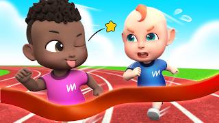 Who Is Faster? 🚗💨 | Kids Racing Song | Fun Competition | Rosoo Nursery Rhymes