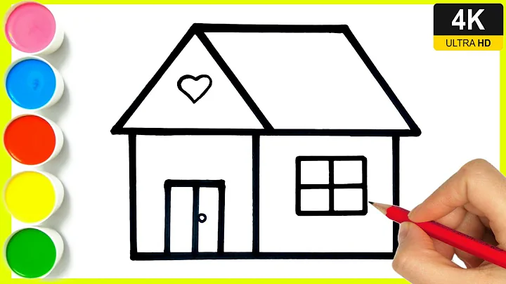 How to draw a house || house drawing easy || ghar ka drawing kaise banate hain. || #housedrawing thumbnail