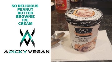 So Delicious Peanut Butter Brownie Vegan Ice Cream Taste Test