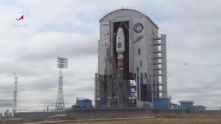 Космодром Восточный. Вывоз РКН Союз-2.1а с КА Ломоносов, Аист-2Д, SamSat-218