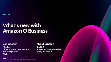 AWS re:Invent 2024 - What’s new with Amazon Q Business (AIM237)