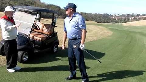 Phil Rodgers showing Pitching Technique to Steve Elkington