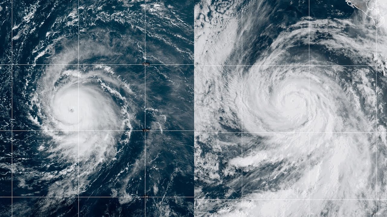 Hurricane Jova in the eastern Pacific Ocean as seen from space