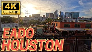 East Downtown Houston Walking Tour and Amazing Skyline Views 4K