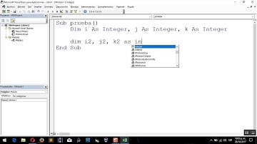 Declaración corta de variables | Excel VBA | Dim i as Integer = Dim i%