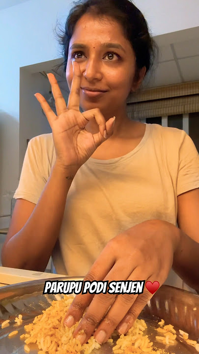 Parupu podi senjen 🥹🥹 #music #song #tamil #lovesong #reels #food #cbe #minivlog