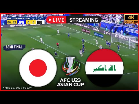 ⚽ 日本 U-23 対イラク U23 のライブストリーミング。 2024 アジア U-23 カップ準決勝。AFC U23 ライブマッチ