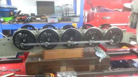 9F All Coupling Rods Assembled