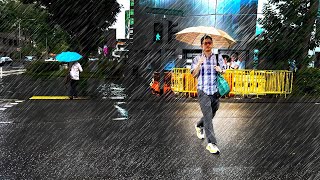 4K Rain Walking Along Depot Road To ABC Hawker Center : Rain Along Bukit Merah : Nostalgic Singapore