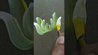 one stroke art 🎨🖌️🖌️ #art #stroke #flowerart #painting #paintstudio #floralpainting