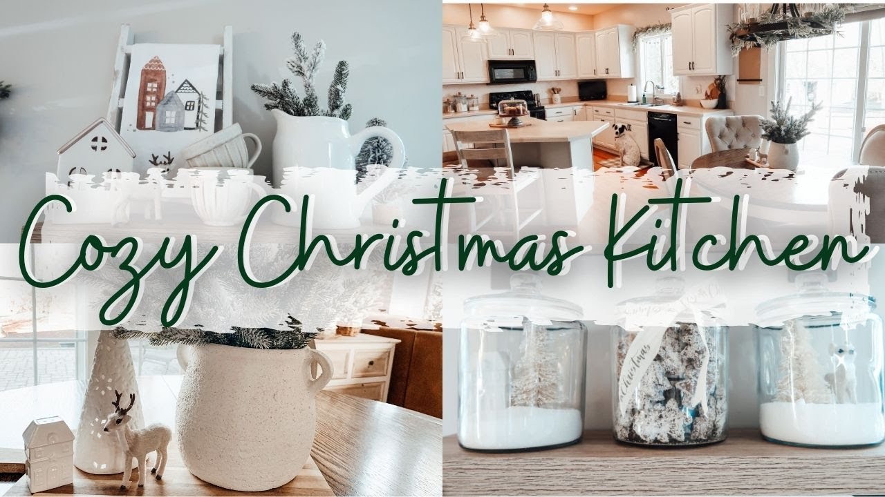 CHRISTMAS KITCHEN DECORATE WITH ME 2021 | COZY COTTAGE KITCHEN CHRISTMAS DECOR IDEAS