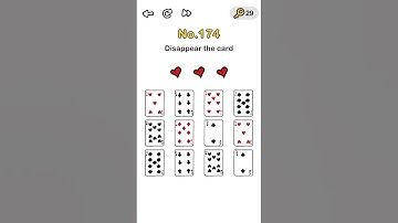 Brain Out Level 174 Answer (New Update), Disappear the card