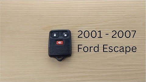 How To Replace or Change Ford Escape Remote Key Fob Battery 2001 - 2007