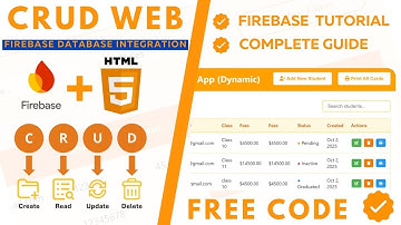 🔥 Bouw een complete Firebase CRUD-webapplicatie vanaf nul | E1